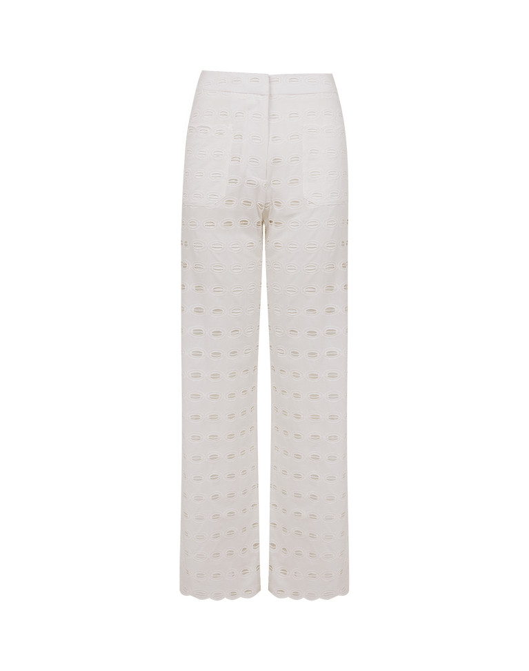 Eyelet Raya Pants - Off White XS