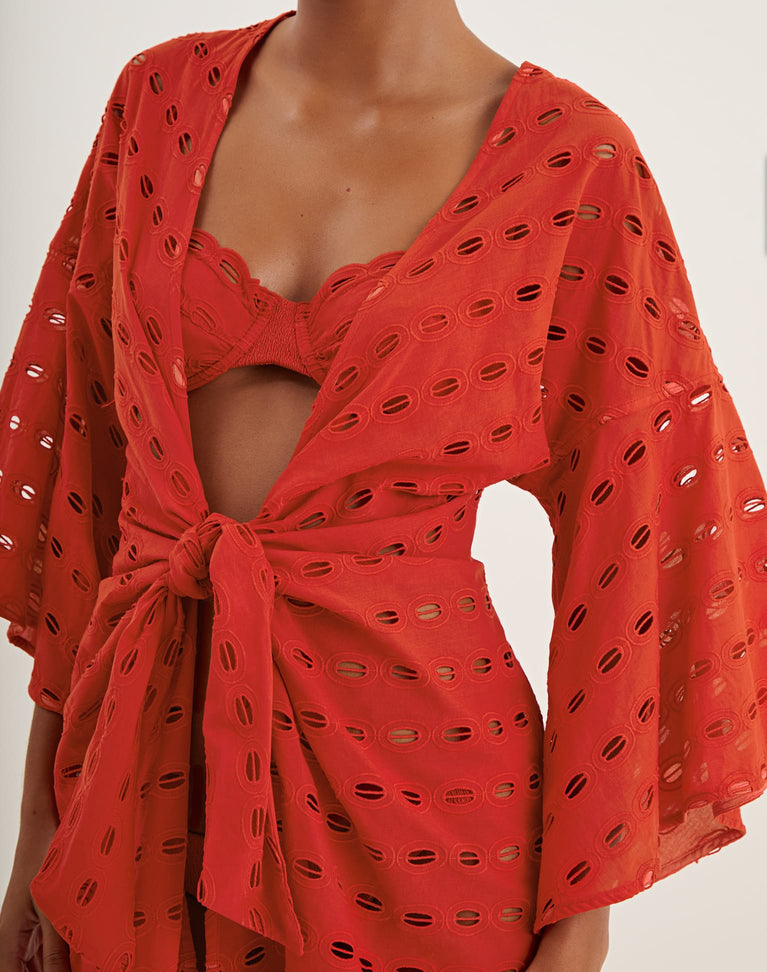 Eyeley Perola Caftan - Ruby XS