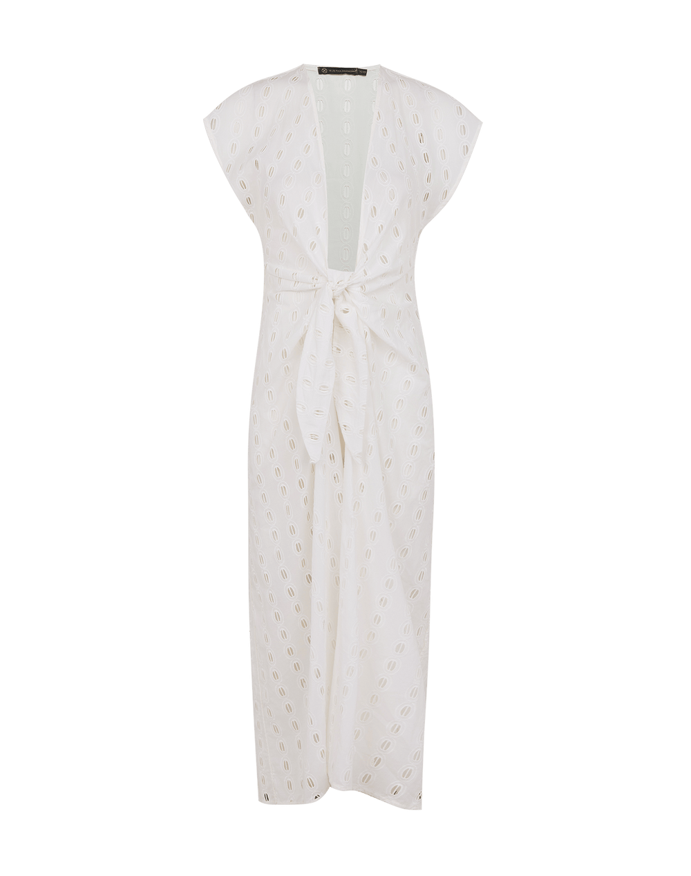 Eyelet Sasha Long Cover Up - Off White XS