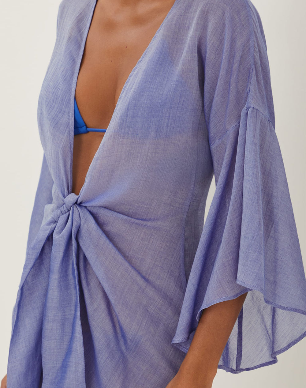 Perola Knot Short Cover Up - Sapphire XS