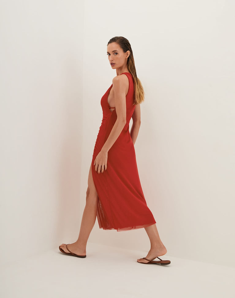 Getty Long Cover Up - Ruby XS