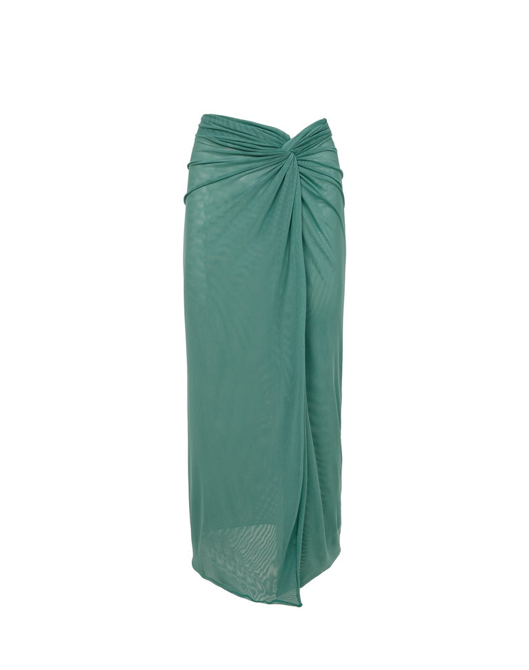 Karen Midi Skirt - Seaglass XS