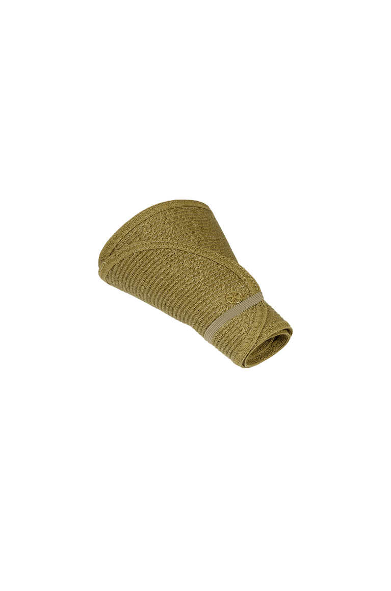 Straw Visor - Green O/S