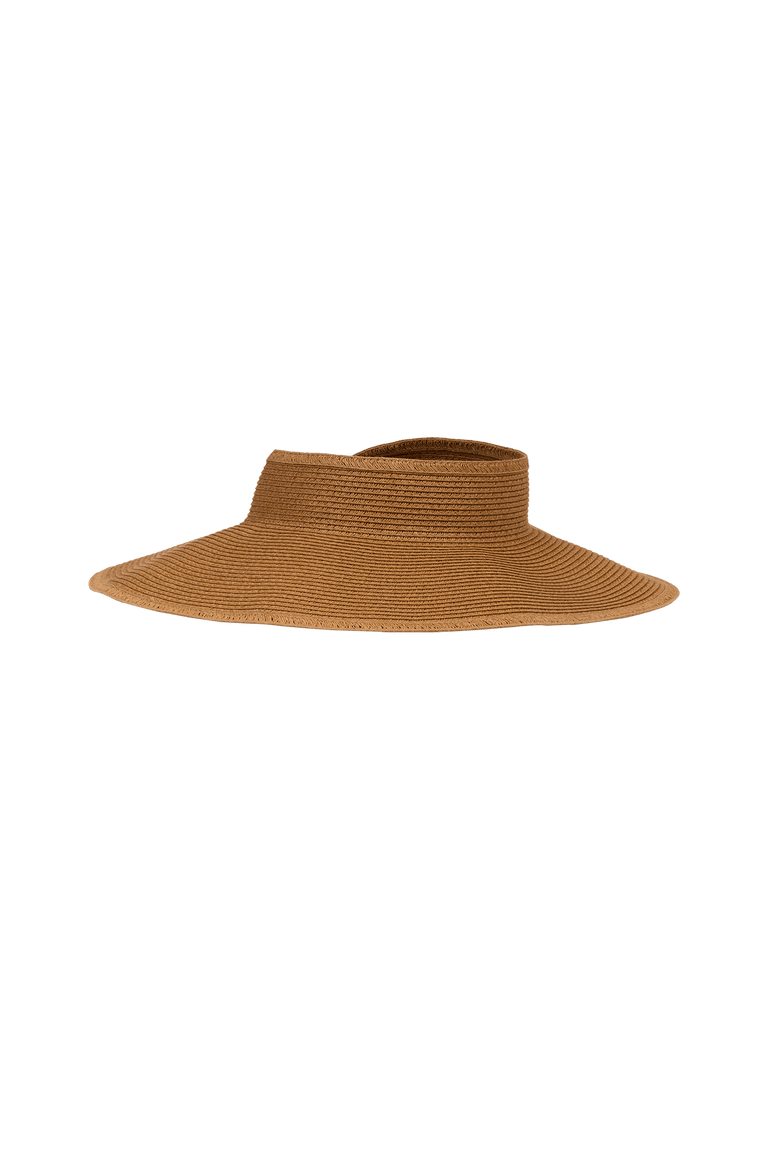 Straw Visor - Red O/S