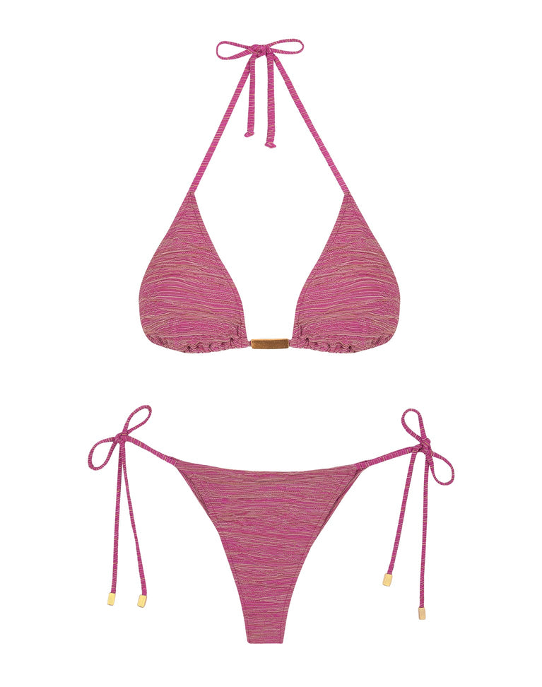 Tie Side Bottom - Berry Burst Brazilian / XS