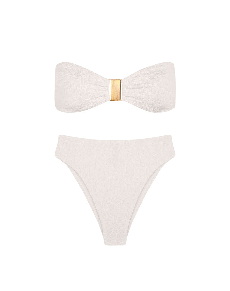 Firenze Becky Bandeau Top - White S