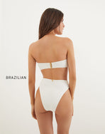 Firenze Becky Bandeau Top - White S