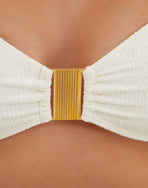 Firenze Becky Bandeau Top - White S