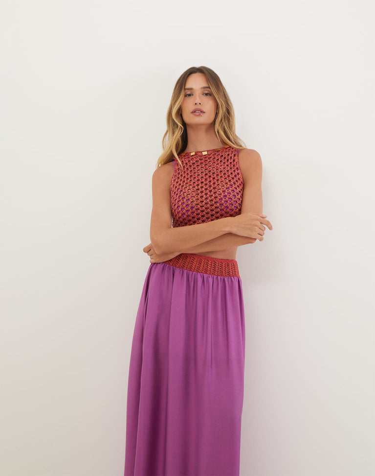 Mika Skirt - Berry Burst XS