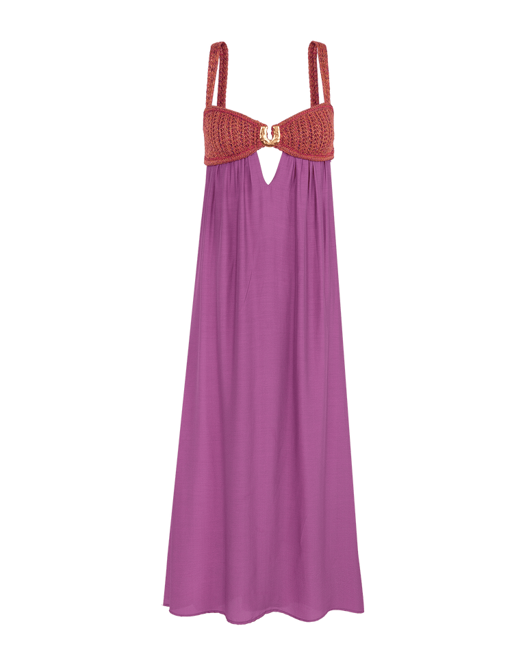 Aria Long Dress - Berry Burst XS