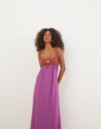 Aria Long Dress - Berry Burst XS