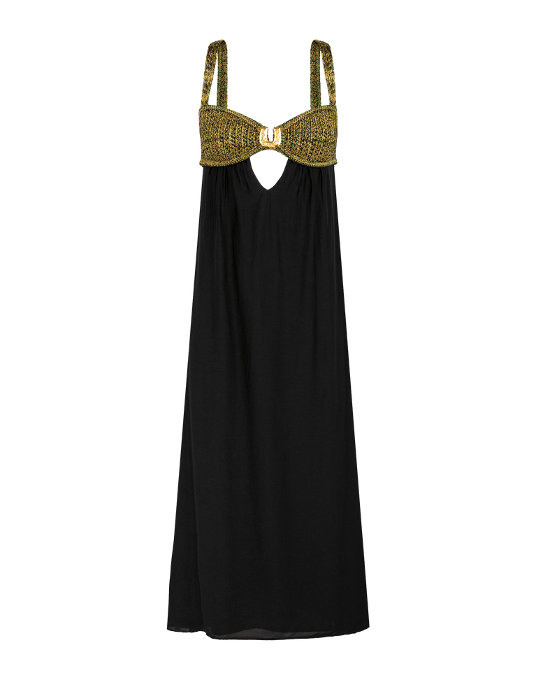 Aria Long Dress - Black XS