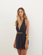 Martina Short Dress - Black XS