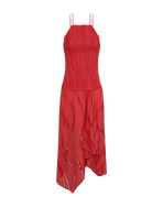 Belle Midi Dress - Raspberry XS