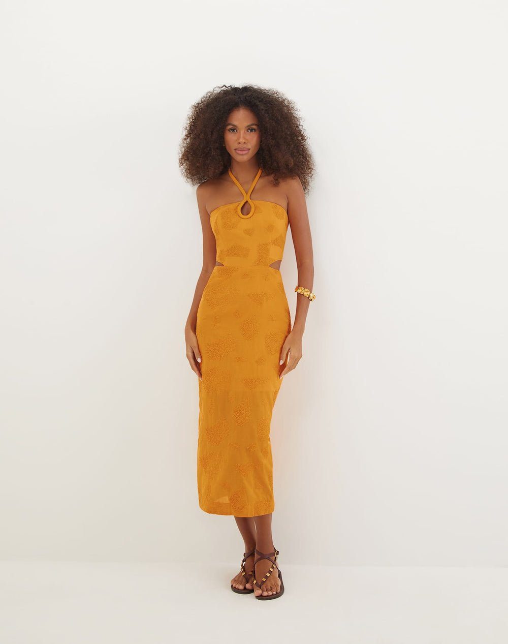 Jordana Midi Dress - Sunset XS