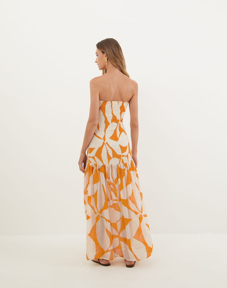 Maira Long Dress - Bossa Sunset XS