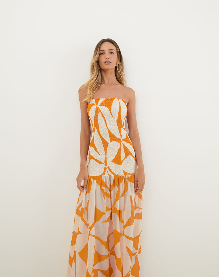 Maira Long Dress - Bossa Sunset XS