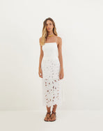 Mei Midi Dress - Off White XS