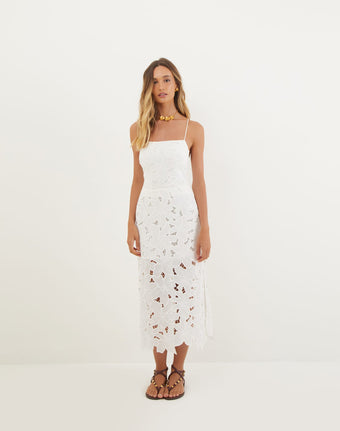 Mei Midi Dress - Off White