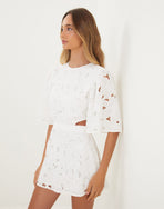 Babi Short Dress - Off White XS