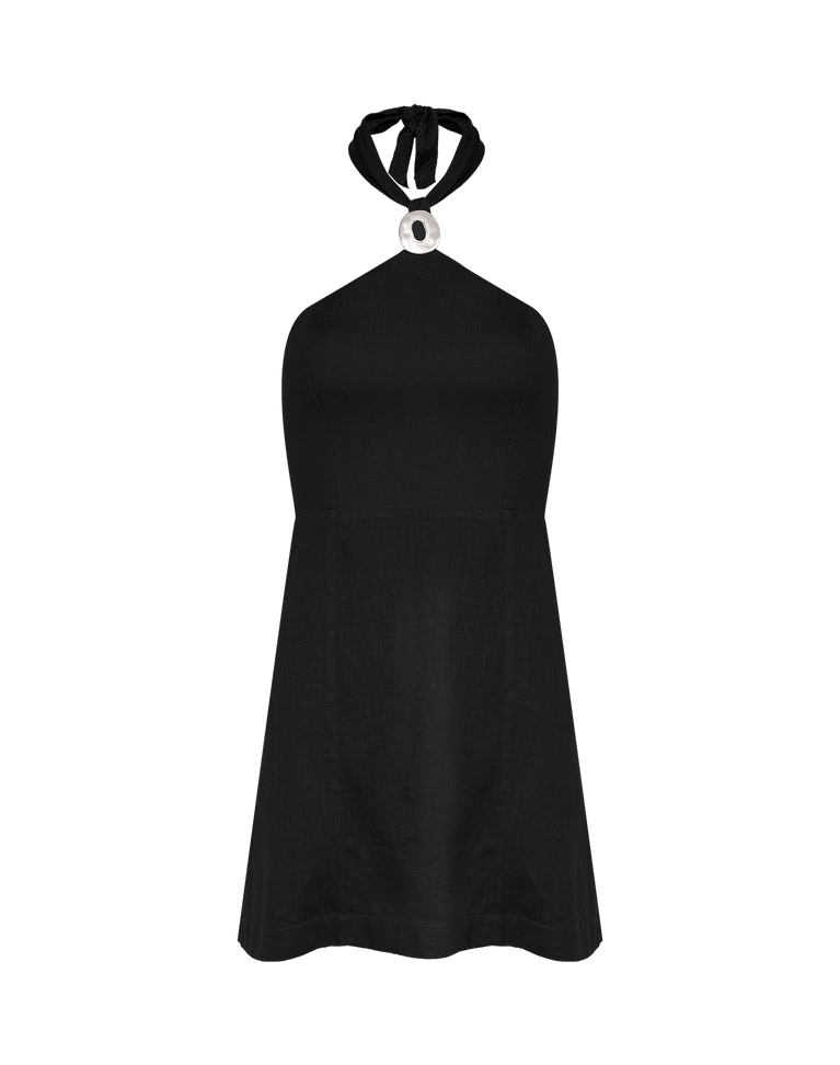 Naori Short Dress - Black XS