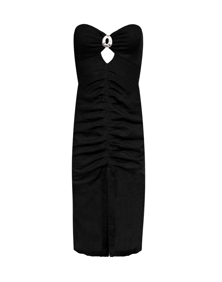 Naori Midi Dress - Black XS