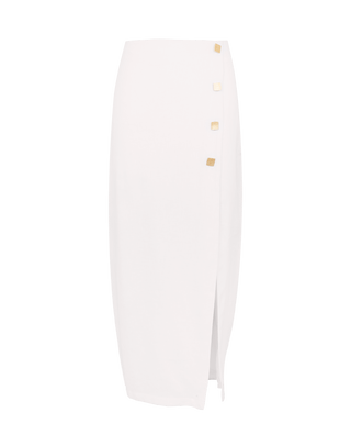 Alessia Midi Skirt - Off White