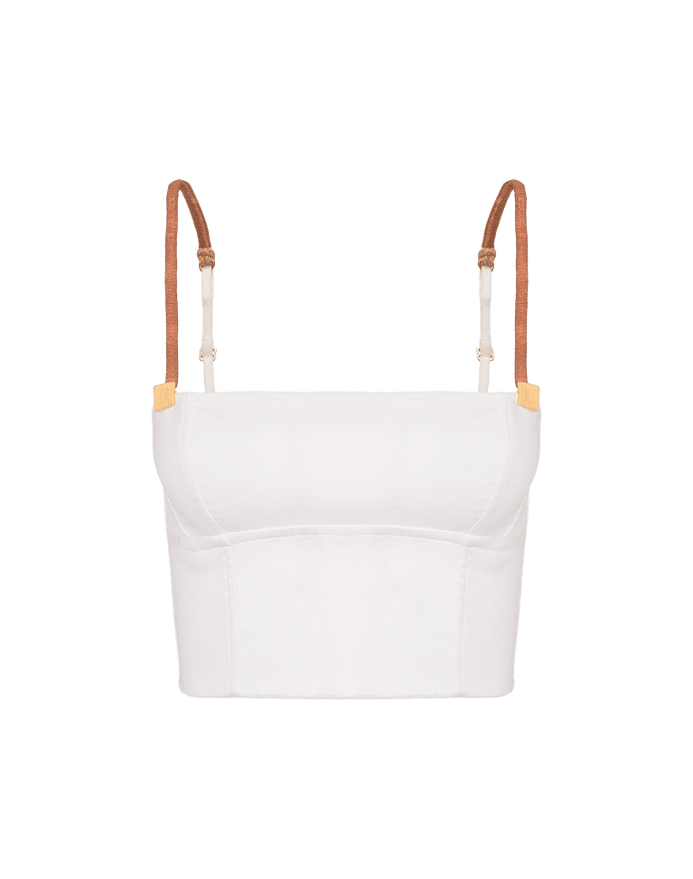 Aika Cropped Top - Off White