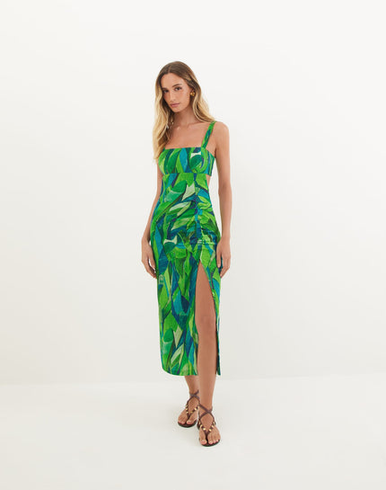 Mira Midi Dress - Tropics - Mira Midi Dress - Tropics XS