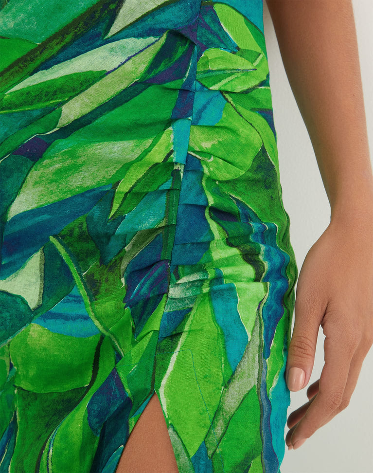 Mira Midi Dress - Tropics XS