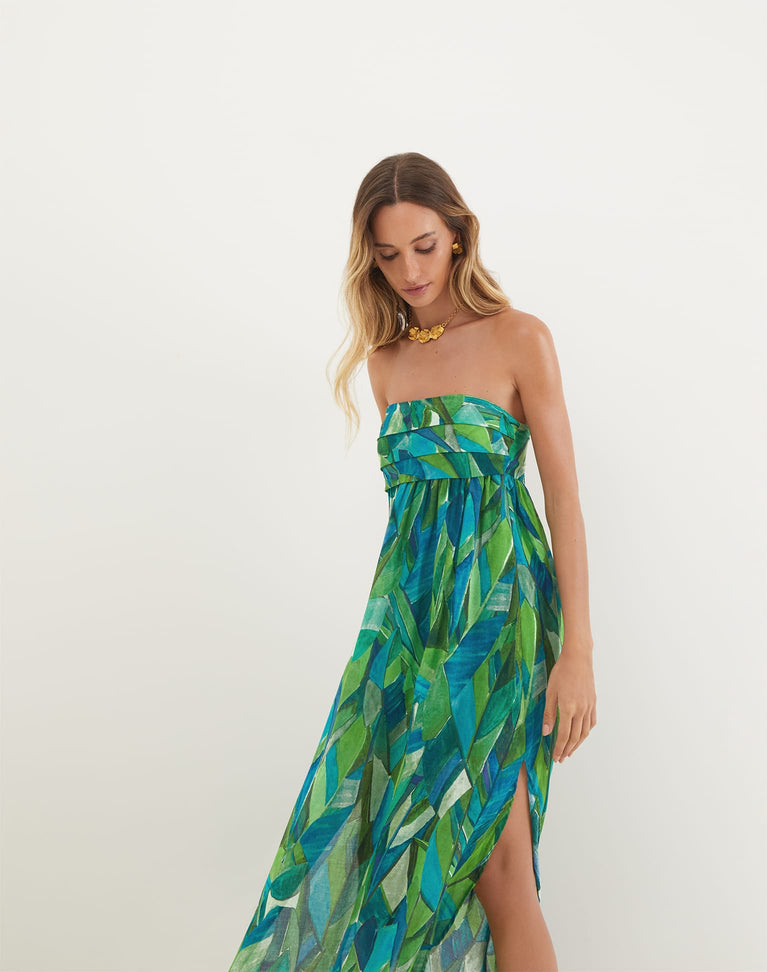 Davina Maxi Dress - Tropics XS