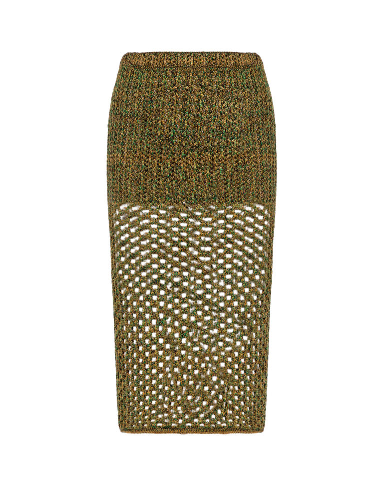 Knit Aria Midi Skirt - Green XS