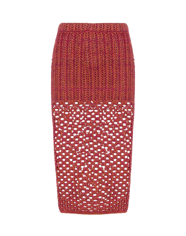 Knit Aria Midi Skirt - Berry Burst XS