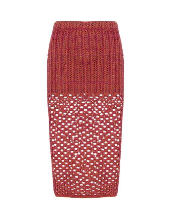 Knit Aria Midi Skirt - Berry Burst