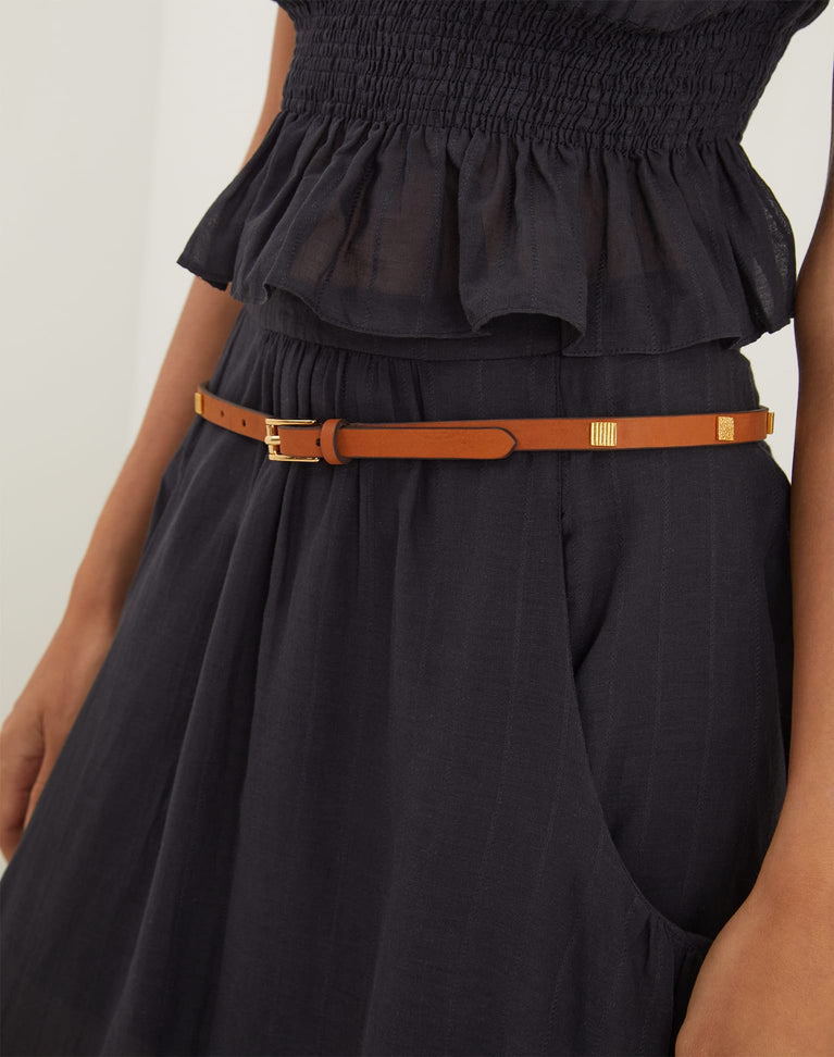 Jade Petit Belt - Caramel XS