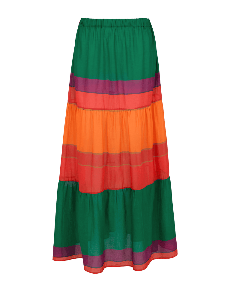 Helen Long Skirt - Heatwave XS