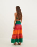 Helen Long Skirt - Heatwave XS