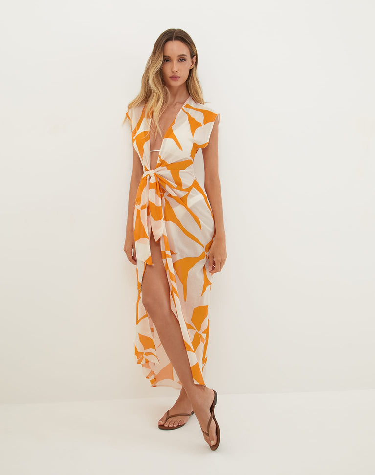 Sasha Caftan Cover Up - Bossa Sunset XS