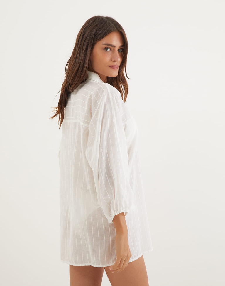 Moana Short Cover Up - Off White XS