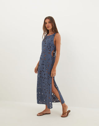 Sofia Long Cover Up Dress - Bayside XS