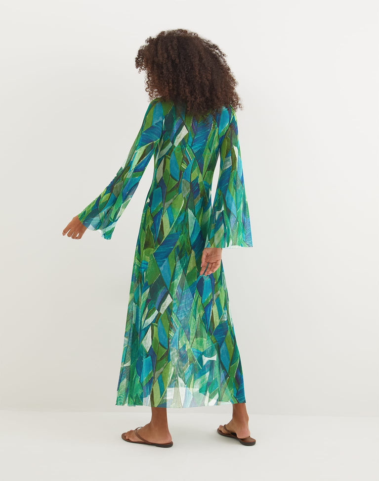 Lidi Long Cover Up Tunic - Tropics XS