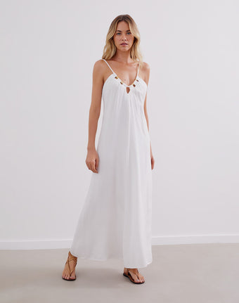 Zima Long Dress - Off White