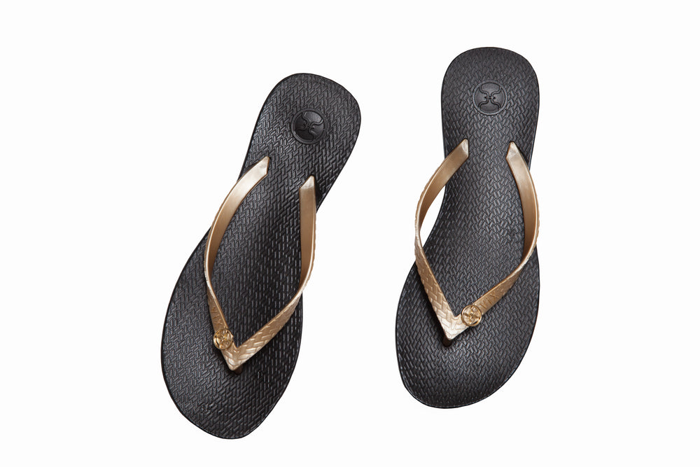 Flip Flop - Black/Gold