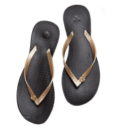 Flip Flop - Black/Gold