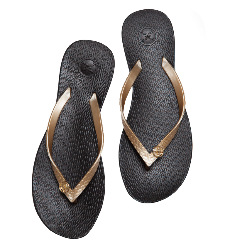 Flip Flop - Black/Gold