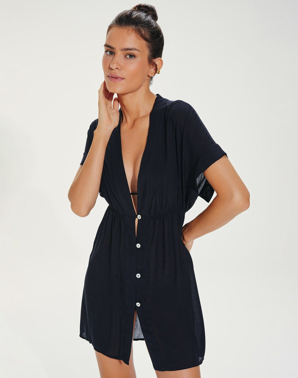 Fuji Caftan - Black Coverups CLS 