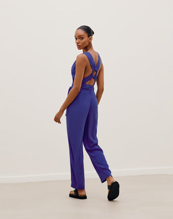 Hannah Detail Jumpsuit (exchange only) - Lazuli