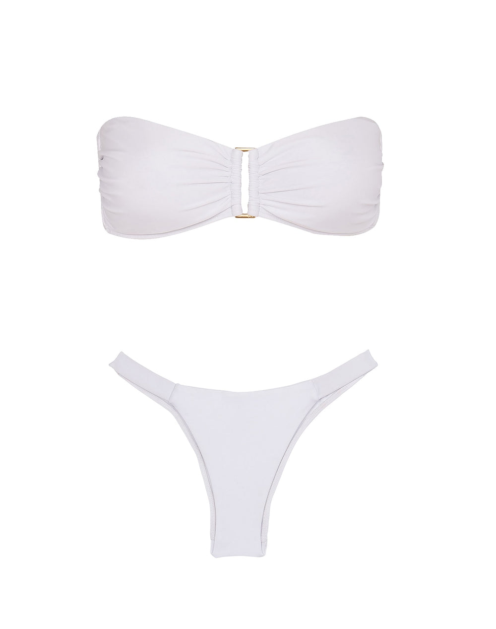 Square Bandeau Top - White