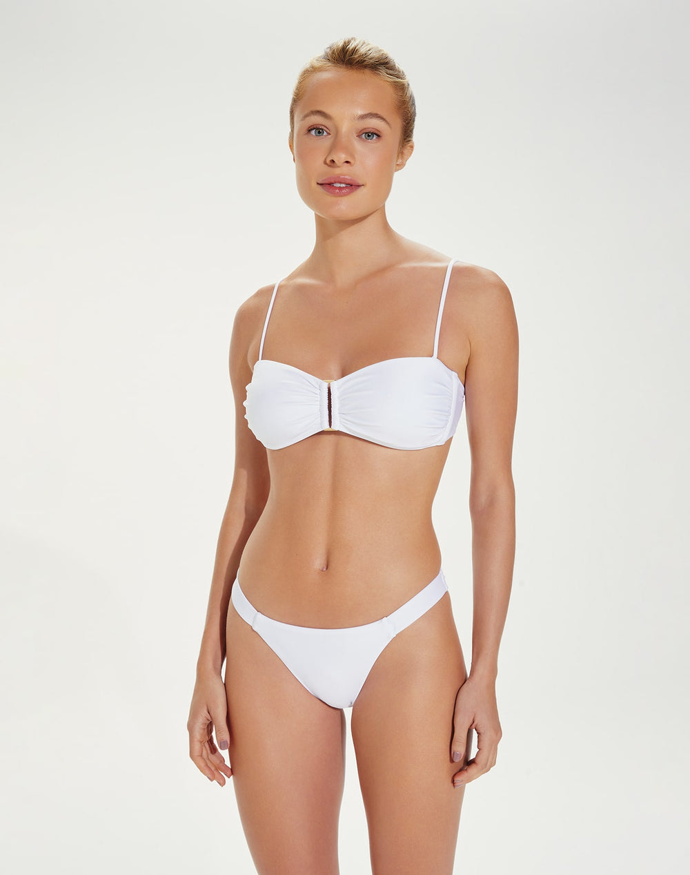 Square Bandeau Top - White