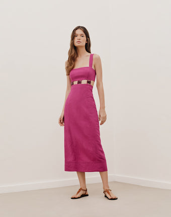 Tuane Midi Dress (exchange only) - Bubblegum